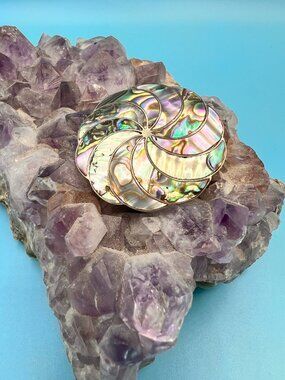 TAXCO Sterling and Abalone Pendant/Brooch